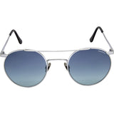 Randolph Engineering P-3 Bright Chrome Sunglasses | Double Blue Gradient PC Skull 49MM PBP3475-PC