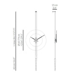 Nomon Pendulo T Wall Clock | Graphite Finished Brass/Walnut