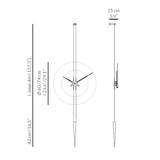 Nomon Pendulo I Wall Clock | Steel/Chromed Brass