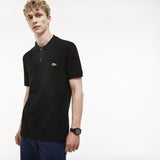 Lacoste Slim Fit Pique Men's Polo Shirt | Black