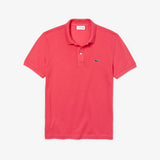 Lacoste Men's Short Sleeve Slim Fit Petit Pique Polo | Fuscia Pink- ph4012_S(3)