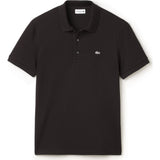 Lacoste Gray Croc Pique Men's Polo Shirt | Black