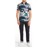 Lacoste Men's Regular Fit Alpine Print Mini Pique Polo