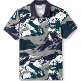 Lacoste Men's Regular Fit Alpine Print Mini Pique Polo