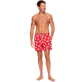 Tom & Teddy Men's Pineapple Shorts | Blue & Crimson