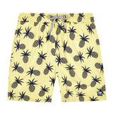 Tom & Teddy Men's Pineapple Shorts | Yellow & Blue