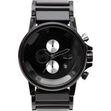 Vestal Plexi Acetate Watch | Black/Silver/Polished/Minimalist PLA025