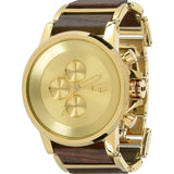 Vestal Plexi Wood Watch | Gold/Rosewood PLWCM002