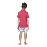 Tom & Teddy Kid's Polo Shirt | Raspberry