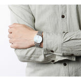 Projects Watches Daniel Will-Harris Past, Present & Future Watch | White Mesh