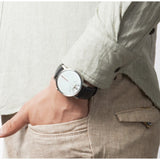 Projects Watches Daniel Will-Harris Past, Present & Future Watch | White Leather