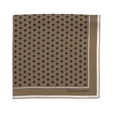 Hook & Albert Pocket Square | Silk Diamond PSDIS-TAN-OS