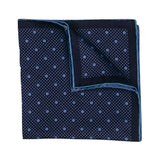 Hook & Albert Polka Pocket Square | Blue PSPKD17F-BLU-SLK