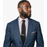 Hook & Albert Polka Pocket Square | Gray PSPKD17F-GRY-SLK