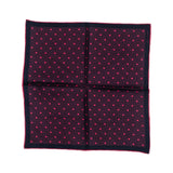 Hook & Albert Polka Pocket Square | Pink PSPKD17F-PNK-SLK