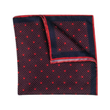 Hook & Albert Polka Pocket Square | Red PSPKD17F-RED-SLK