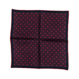 Hook & Albert Polka Pocket Square | Red PSPKD17F-RED-SLK