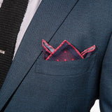 Hook & Albert Polka Pocket Square | Red PSPKD17F-RED-SLK