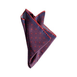 Hook & Albert Polka Pocket Square | Red PSPKD17F-RED-SLK