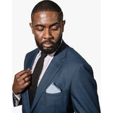 Hook & Albert Billary Pocket Square | Blue PSSBC16S-NVY-OS