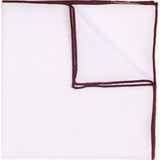 Hook & Albert Telfair Pocket Square | Red PSSDC15F-WHMR-OS