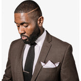 Hook & Albert Telfair Pocket Square | Red PSSDC15F-WHMR-OS
