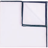 Hook & Albert Text Pocket Square | Blue PSSDC15F-WHNY-OS