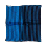 Hook & Albert Enjoyable Pocket Square | Blue PSSRP17F-BLBK-SLK