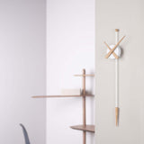 Nomon Punta Wall Clock | Oak finish/Glassfibre/Polystyrene