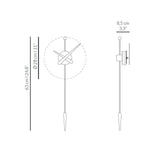 Nomon Punta Wall Clock | Oak finish/Glassfibre/Polystyrene