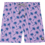 Tom & Teddy Palm Swim Trunk | Lavender/Blue / L
