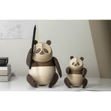Architectmade Large Wooden Panda | Walnut & Maplewood
