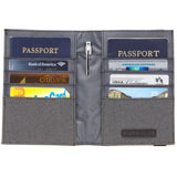Lexdray Paris Passport Case | Black & Grey