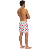 Tom & Teddy Men's Parrots Swim Trunk | Light Blue & Pink / S