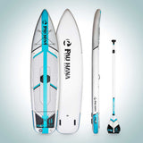 Pau Hana Backcountry Solo 10'10" Inflatable Paddle Board | White/Black/Teal