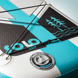 Pau Hana Backcountry Solo 10'10" Inflatable Paddle Board | White/Black/Teal