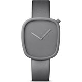 bulbul Pebble 04 Men's Watch | Titanium Coated Steel on Grey Italian Leather