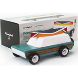 Candylab Pioneer Aspen Truck w/ Canoe Wooden Toy | Seafoam M1003