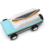Candylab Pioneer Wood Paneled Truck | Blue/Veneer Wood