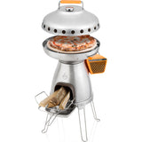 BioLite BaseCamp PizzaDome & Stone Attachment | Stainless Steel/Ceramic CAB1001