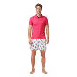 Tom & Teddy Men's Polo Shirt | Raspberry