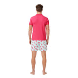 Tom & Teddy Men's Polo Shirt | Raspberry
