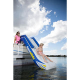 Aquaglide Freefall Inflatbale Pontoon And Dock Slide | Yellow/White/Blue 58-5213006