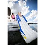 Aquaglide Freefall Inflatbale Pontoon And Dock Slide | Yellow/White/Blue 58-5213006