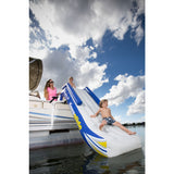 Aquaglide Freefall Inflatbale Pontoon And Dock Slide | Yellow/White/Blue 58-5213006