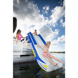 Aquaglide Freefall Inflatbale Pontoon And Dock Slide | Yellow/White/Blue 58-5213006