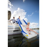 Aquaglide Freefall Inflatbale Pontoon And Dock Slide | Yellow/White/Blue 58-5213006