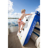 Aquaglide Freefall Inflatbale Pontoon And Dock Slide | Yellow/White/Blue 58-5213006