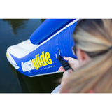Aquaglide Freefall Inflatbale Pontoon And Dock Slide | Yellow/White/Blue 58-5213006