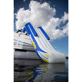 Aquaglide Freefall Inflatbale Pontoon And Dock Slide | Yellow/White/Blue 58-5213006